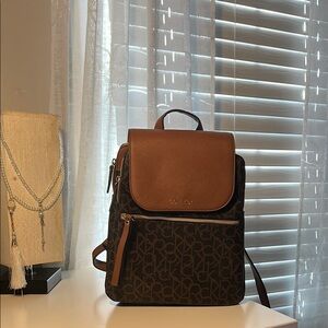 Chic Brown and Black Backpack